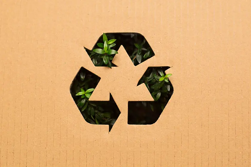Cardboard and paper recycling